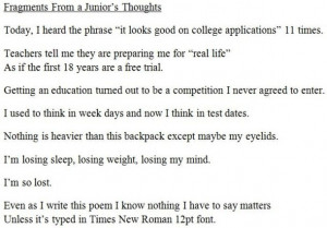 high school, junior, poem, poetry, quotes, sad, school, thoughts, true ...