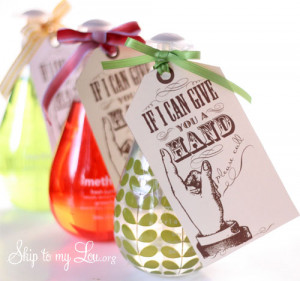 Printable “If I Can Give You A Hand” Gift Tag