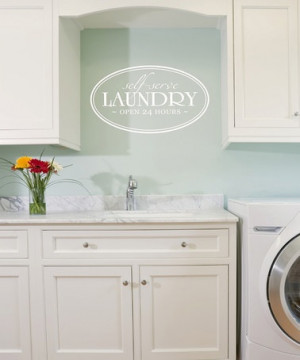 Take a look at this White 'Self-Serve Laundry' Wall Quote by ...