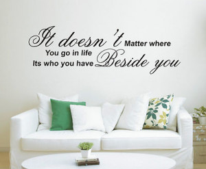 ... matter where you go in life wall art sticker quote - 4 sizes - wa10