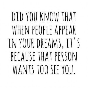 Did you know that when people appear in your