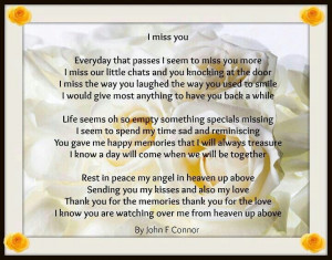 Missing loved ones in heaven