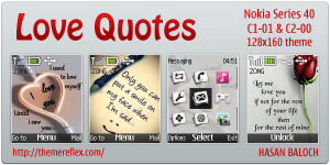 Love Quotes theme for Nokia C1-01 & C2-00
