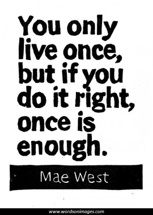Mae west quote