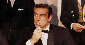 Photo of Sean Connery, portraying James Bond in 