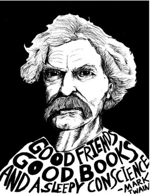 Good friends, good books, and a sleepy conscience.