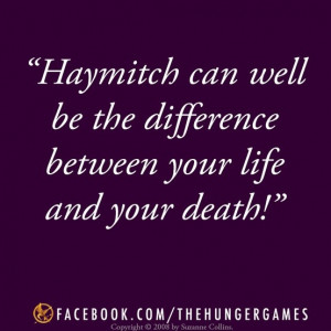 Haymitch #TheHungerGames #Quote #HungerGames #Book #Books #Effie ...