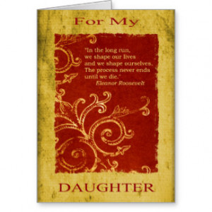 Daughter Graduation/Birthday Card