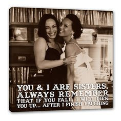 love my sister sister best friend quote photo gift