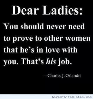 Charles J. Orlando quote on ladies