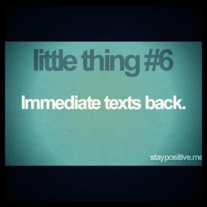 the little things matter