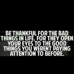 Don't take anything for granted.