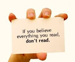 Don't believe everything you read!