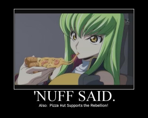 Displaying (16) Gallery Images For Code Geass C2 Pizza...
