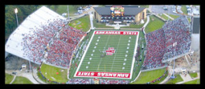 Indian Stadium, home of the Arkansas State Red Wolves