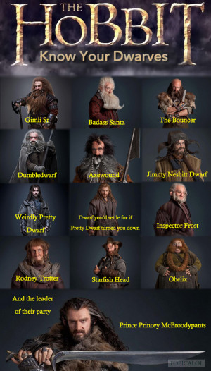 ... hilarious guide to the hobbit dwarves from the huffington post uk