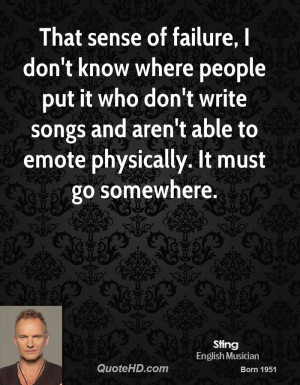 Sting Quotes