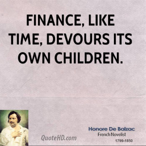 Honore de Balzac Finance Quotes
