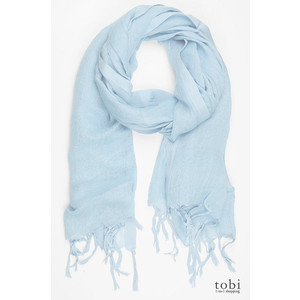 Lurex Italian Linen Scarf in Waterfall - Love Quotes Scarves