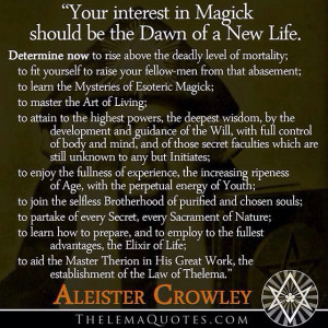 Magick. Aleister Crowley.