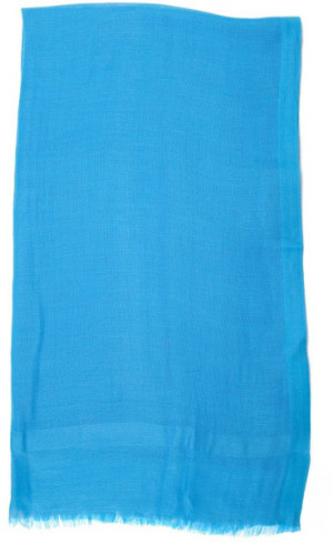 Love Quotes Coral Reef Linen Scarf in Blue (turquoise)