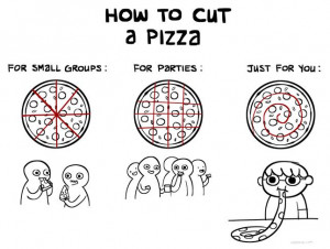 How to cut pizza