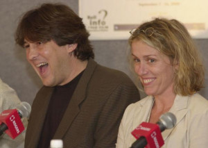 Frances McDormand and Cameron Crowe at the Toronto Film Festival