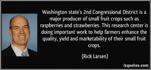 Washington state's 2nd Congressional District is a major producer of ...
