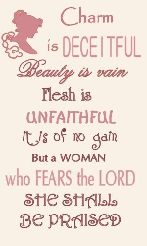 some tenets to remember as a God-fearing woman...