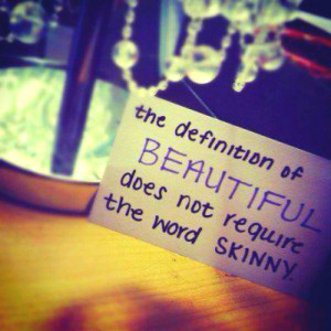 ... then you just feel ugly because you don t look a thing like them