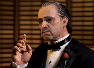 ... Don Vito Corleone in the Oscar winning movie The Godfather (1972
