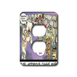 Londons Times Funny Dogs Cartoons Canine Mafia Light Switch Covers
