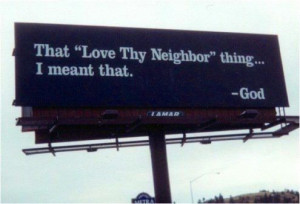 God's billboard sign