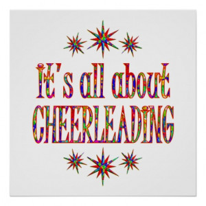 Cheerleading Sayings For Posters Cheerleading poster. $25.65
