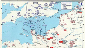 The Allied invasion plan of Normandy during World War II