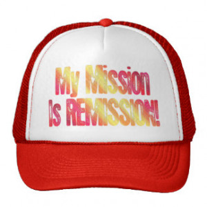 Cancer Remission Cure Red Yellow Hat Cap Survivor