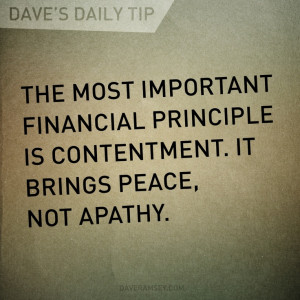 ... important financial principle. One of my favorite Dave Ramsey Quotes