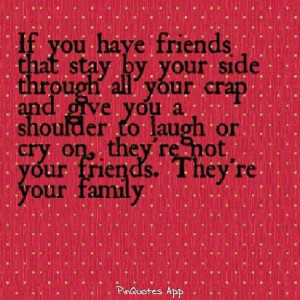 True loyal friends equals family