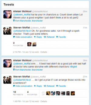 doctor who steven moffat allie liveblogs her life