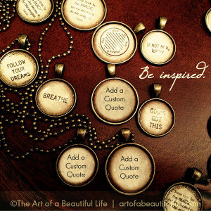 Design an Inspirational Necklace with Custom Quote