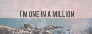 One In A Million Facebook Cover Graphic Image