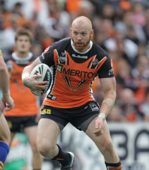 Wests Tigers Charity Season Launch Table Host Keith Galloway