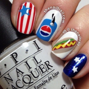 Fourth of July nail - Picture by thenailtrail - InstaWeb - InstaGram ...
