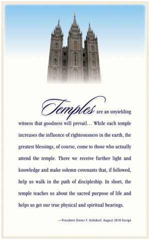 LDS Temple Quotes