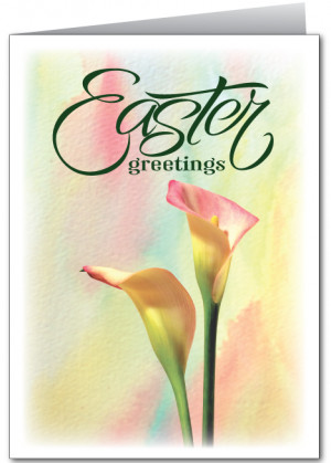 Happy Easter Lily Greeting Card