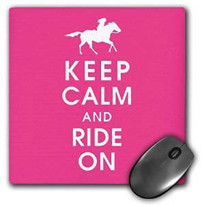 EvaDane - Funny Quotes - Keep calm and ride on, Pink and White ...