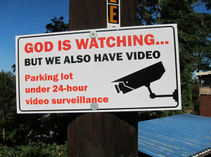 God is watching