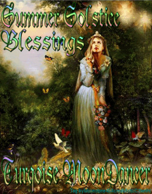 wicca wiccan pagan summer solstice blessing goddess woman card photo ...