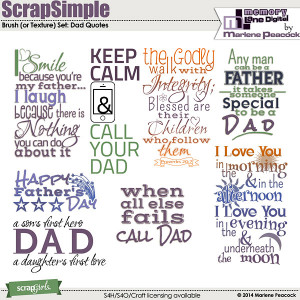 Brush Set: Dad Quotes