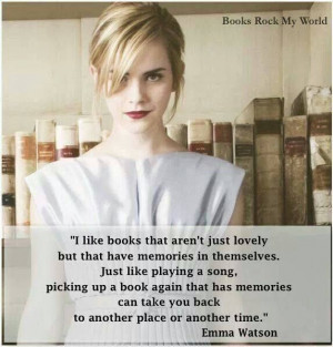Emma Watson's quote on books
